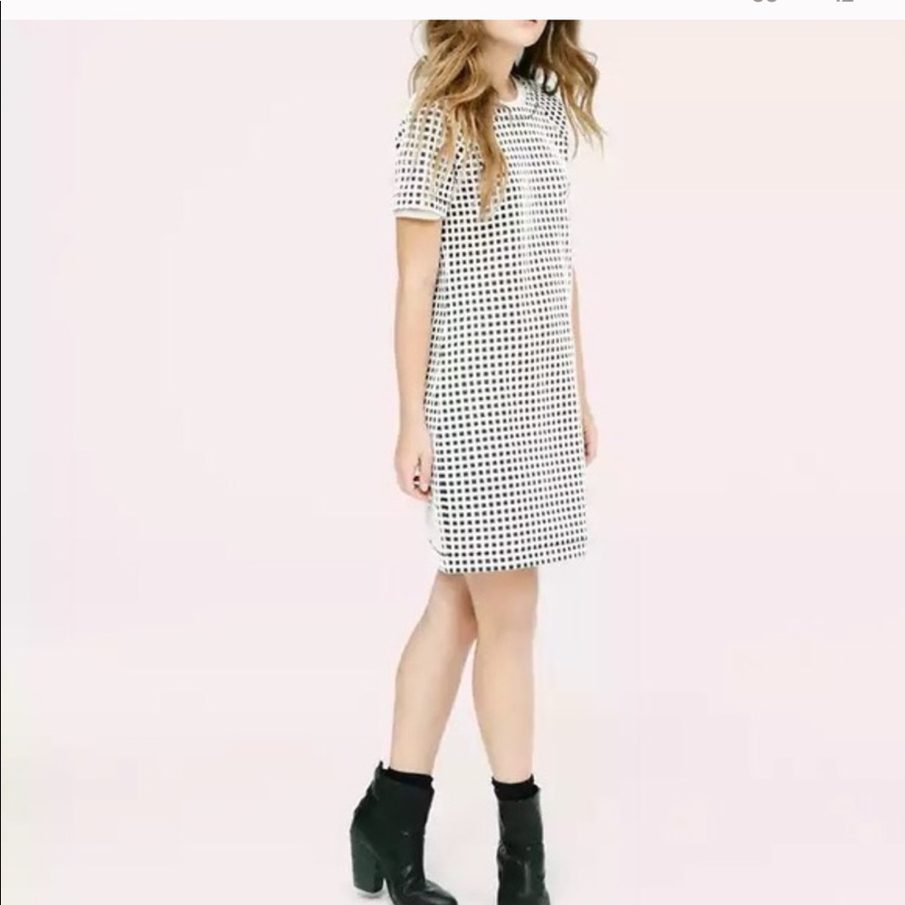 Lou & Grey Window Pane Grid Checked Dress